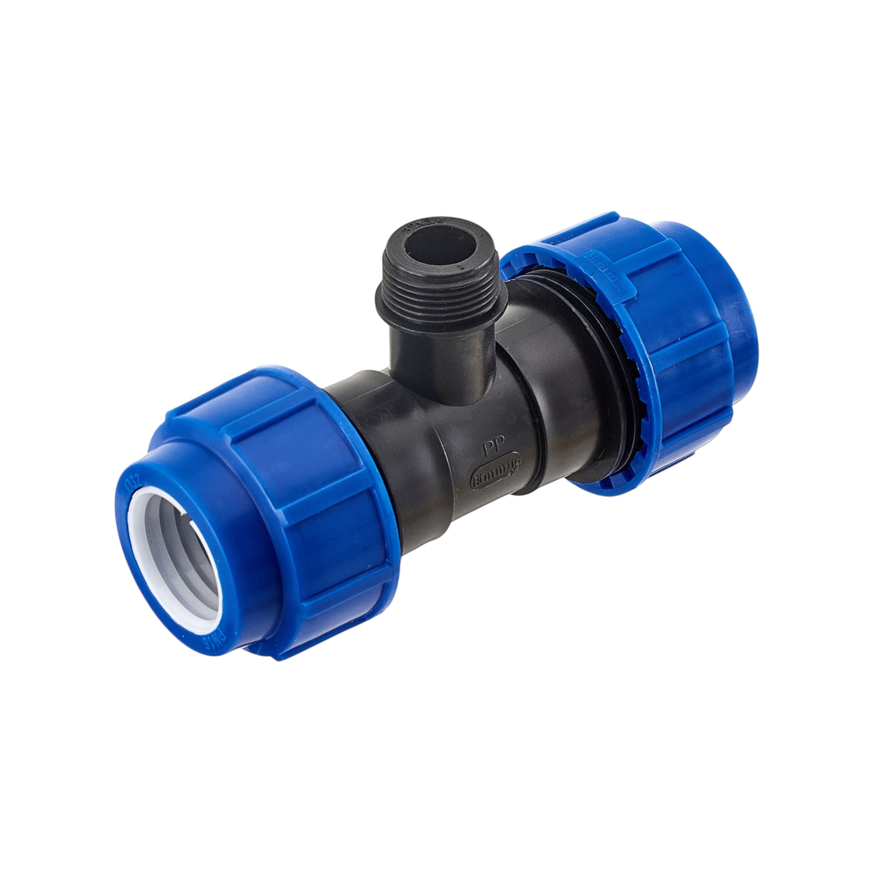 Тройник 32мм*1" НР компрессионный для ПЭ труб