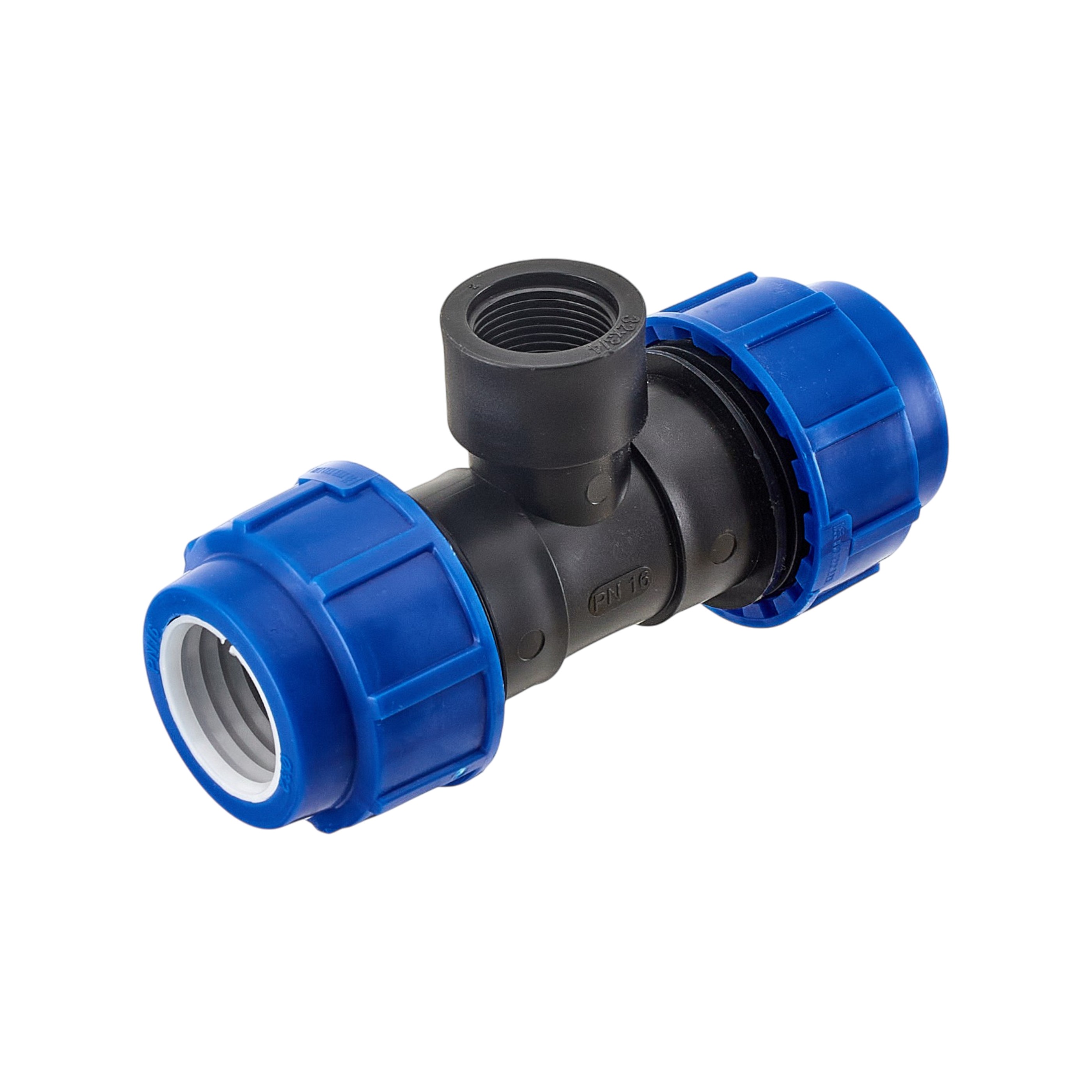 Тройник 32мм*1" ВР компрессионный для ПЭ труб