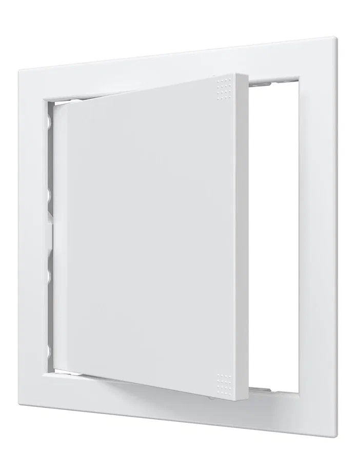 Люк-дверца ревизионный (AD2020) пластик, нажимной, 218*218мм с фланцем 196*296мм