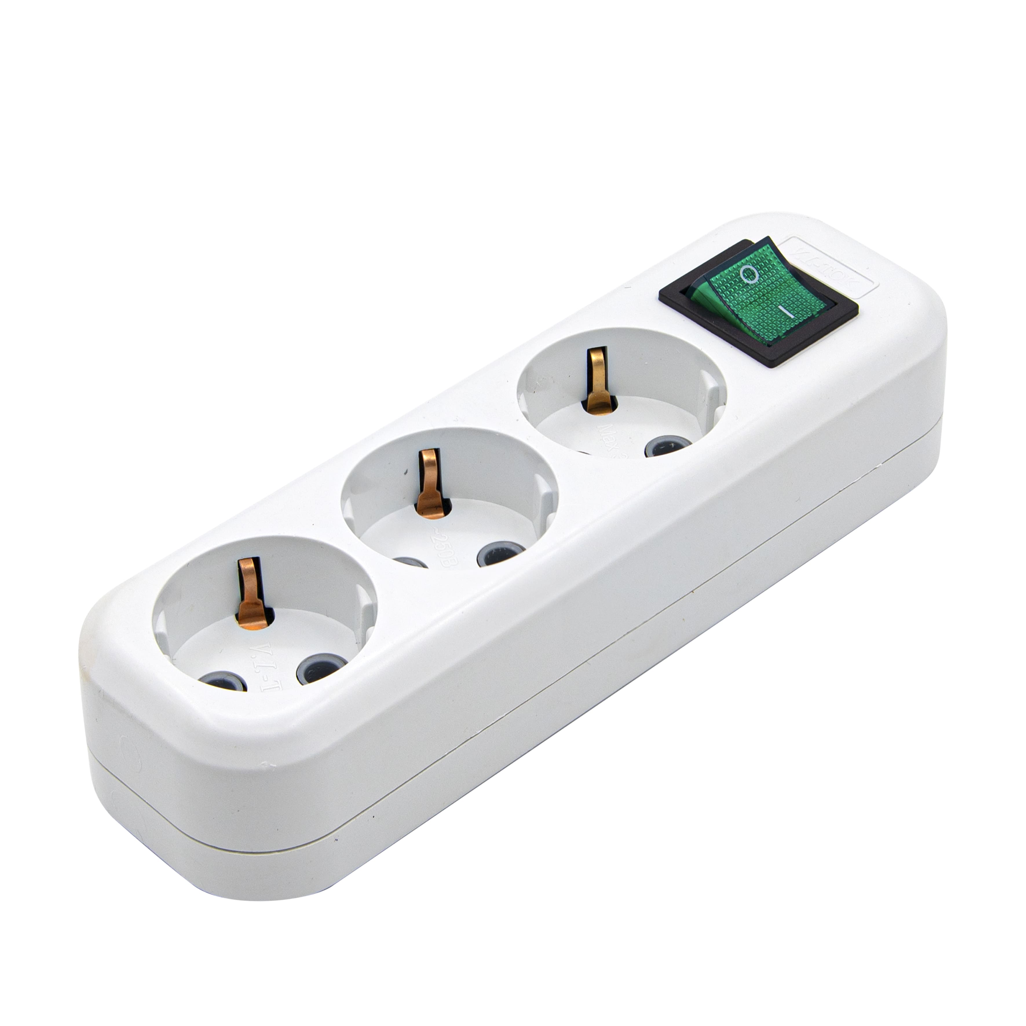 Колодка для удлинителя 3 розетки,16а,с/з с выкл