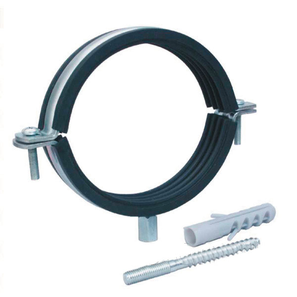 Хомут сантехнический, шпилька+дюбель, 3 диам.