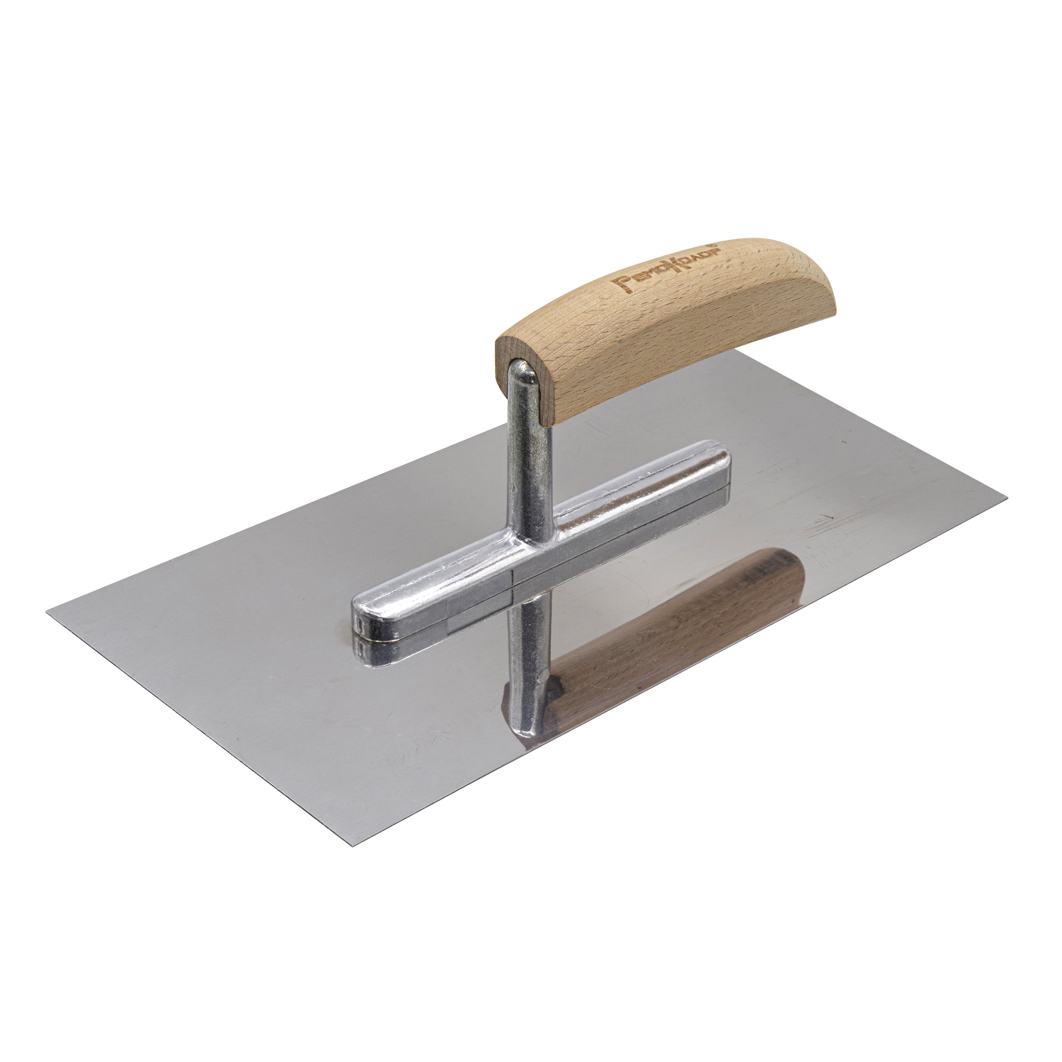 Гладилка 270*125мм прямая нержавеющая сталь.рукоятка из бука