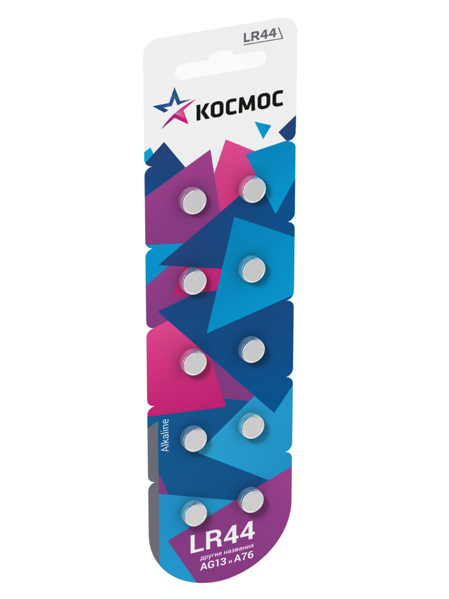 Батарейка щелочная AG13 LR44 BL-10 AG13-BI10 поштучно