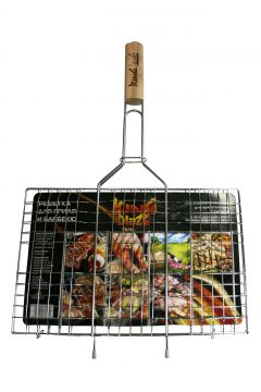 Решетка-гриль глубокая антипригарная King of Blaze BQ-48N 31х25х5см 4,2/2,5/1,5мм 60см хромистая