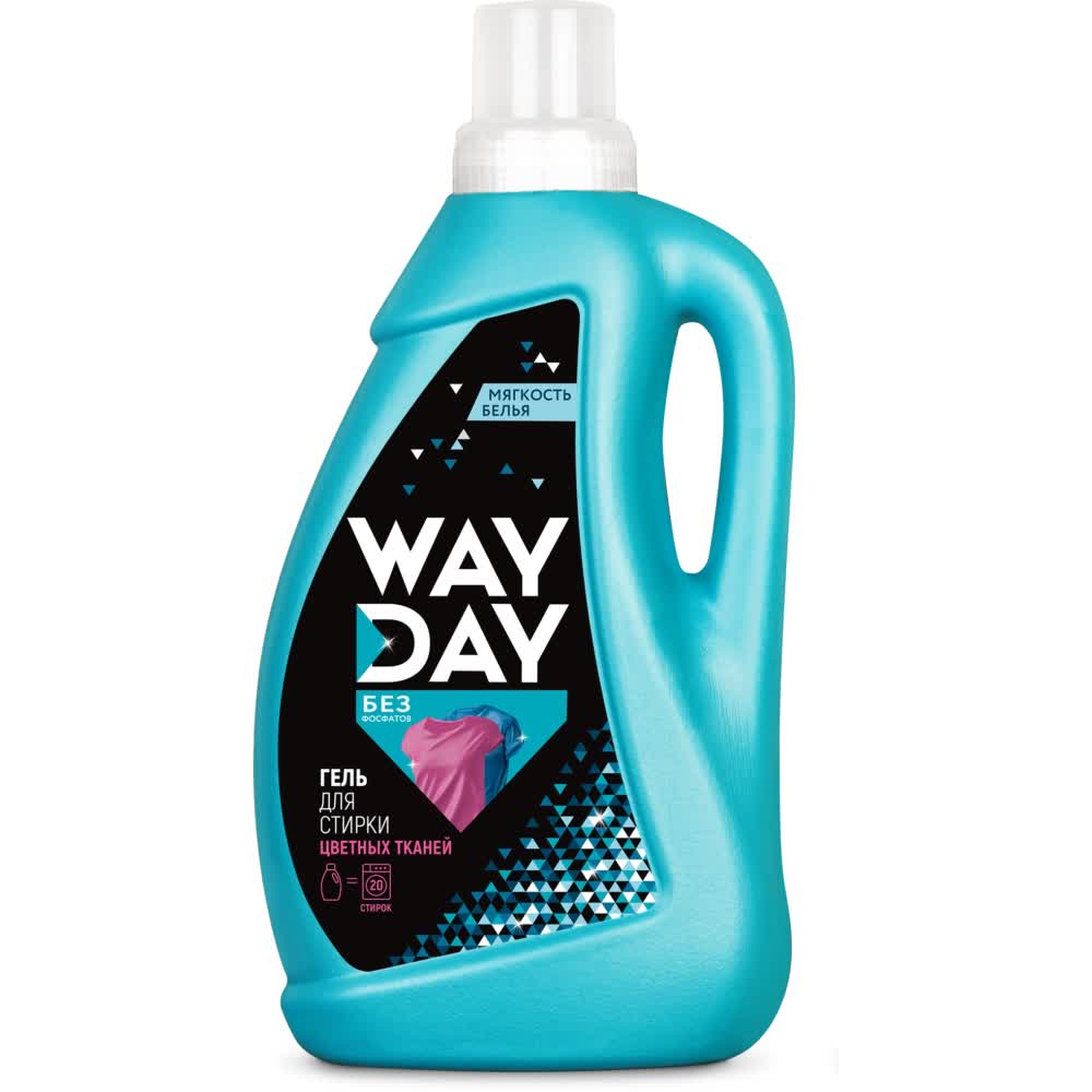 Гель для стирки для цветных тканей WayDay «Эффект чистоты» 1л