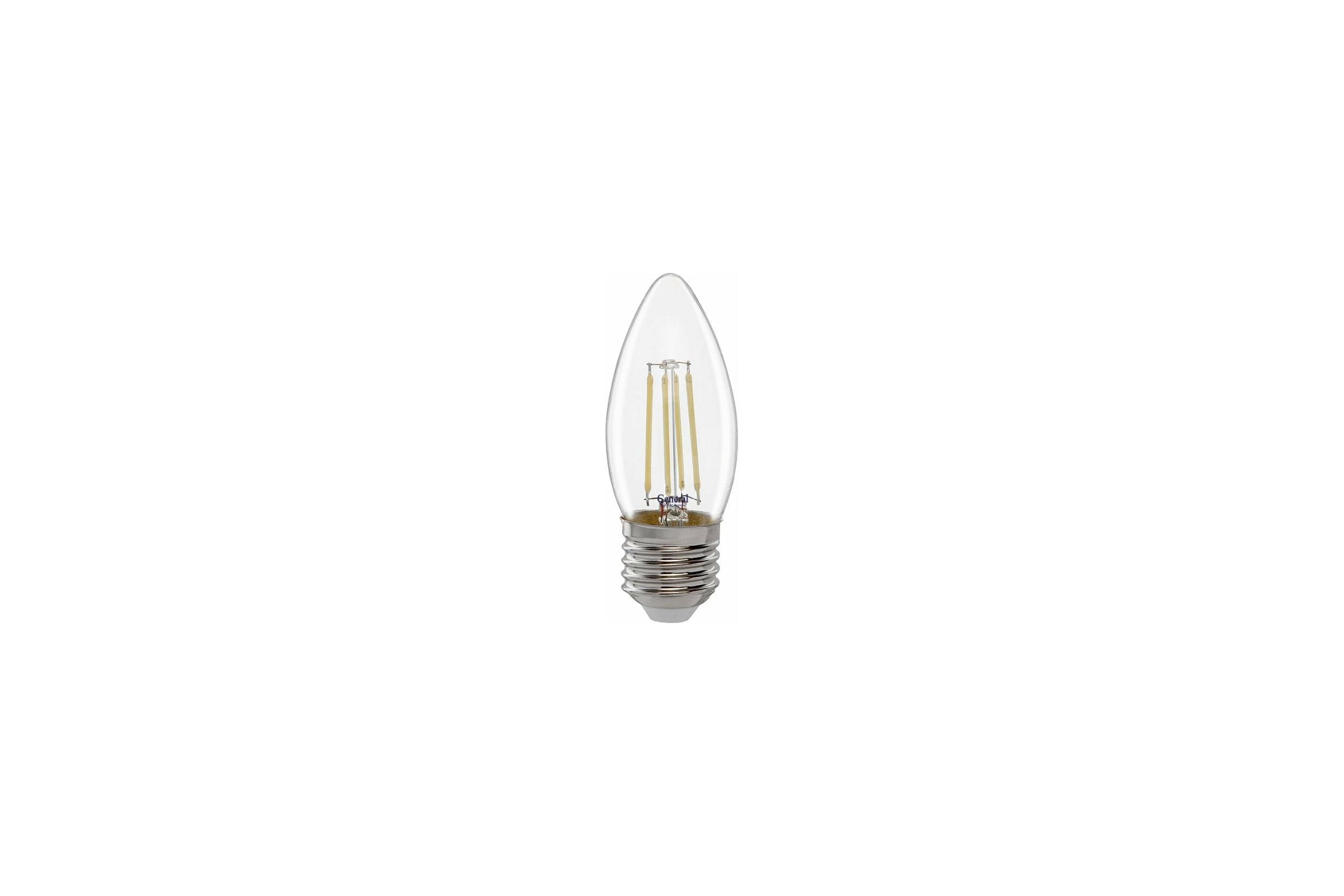 Светодиодная лампа нить E27 10Вт 4500К прозрачная GLDEN-CS-10-230-E27-450 35х98мм