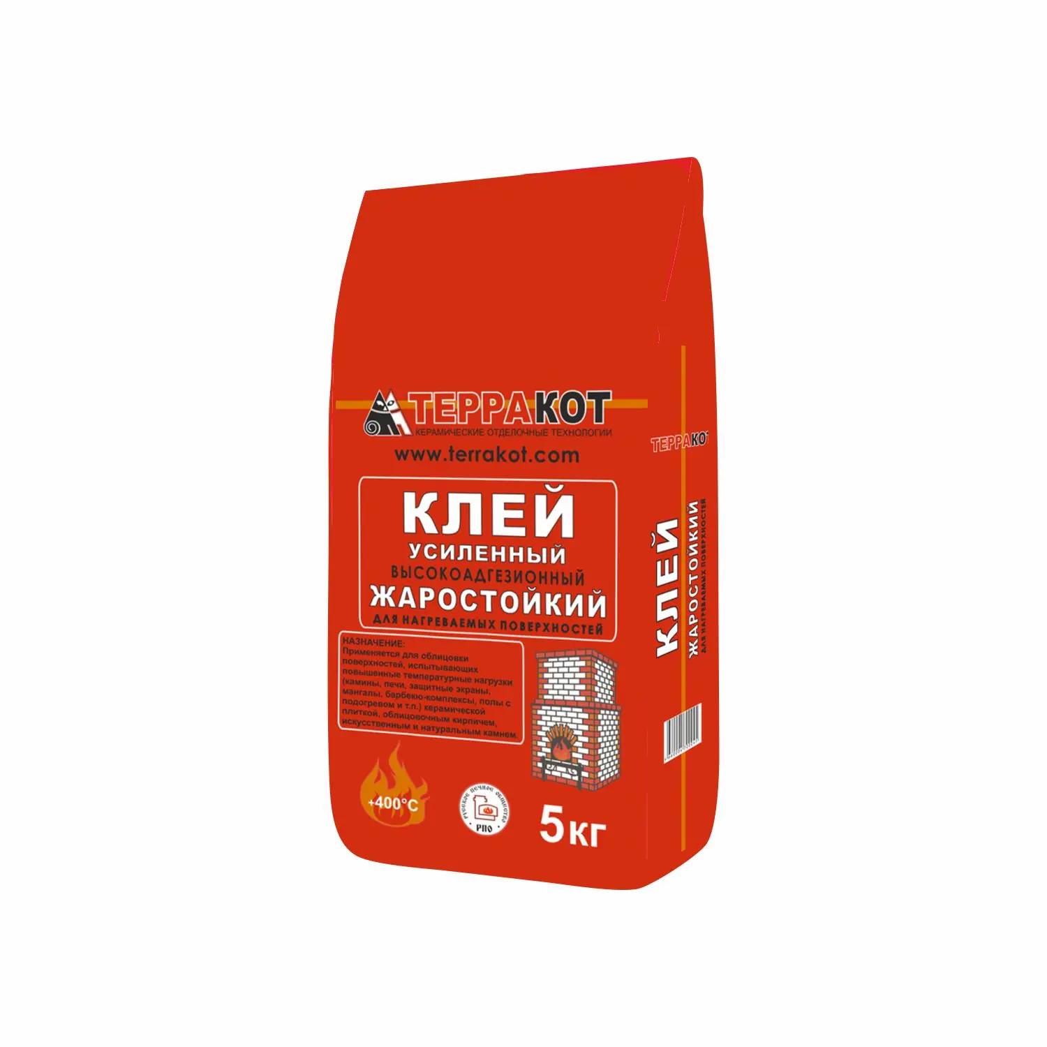 Клей Терракот усиленный жаростойкий 5кг