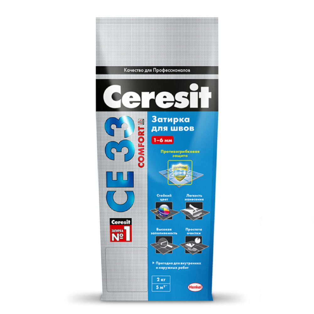Затирка Церезит CE33 S №64 мятная 2-5мм 2кг