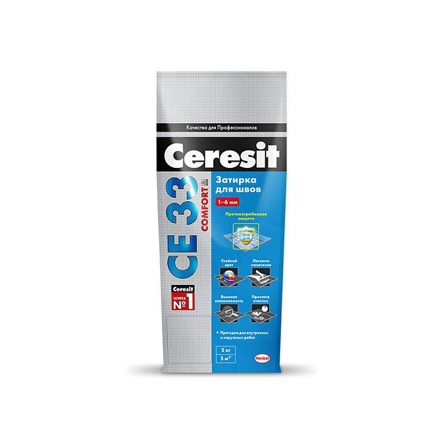 Затирка Ceresit CE33 S крокус 2-5мм 2кг