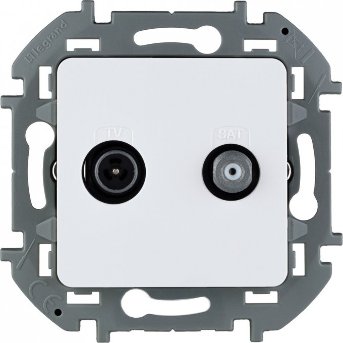 Розетка TV/SAT Legrand INSPIRIA белая скрытая установка IP20 звезда