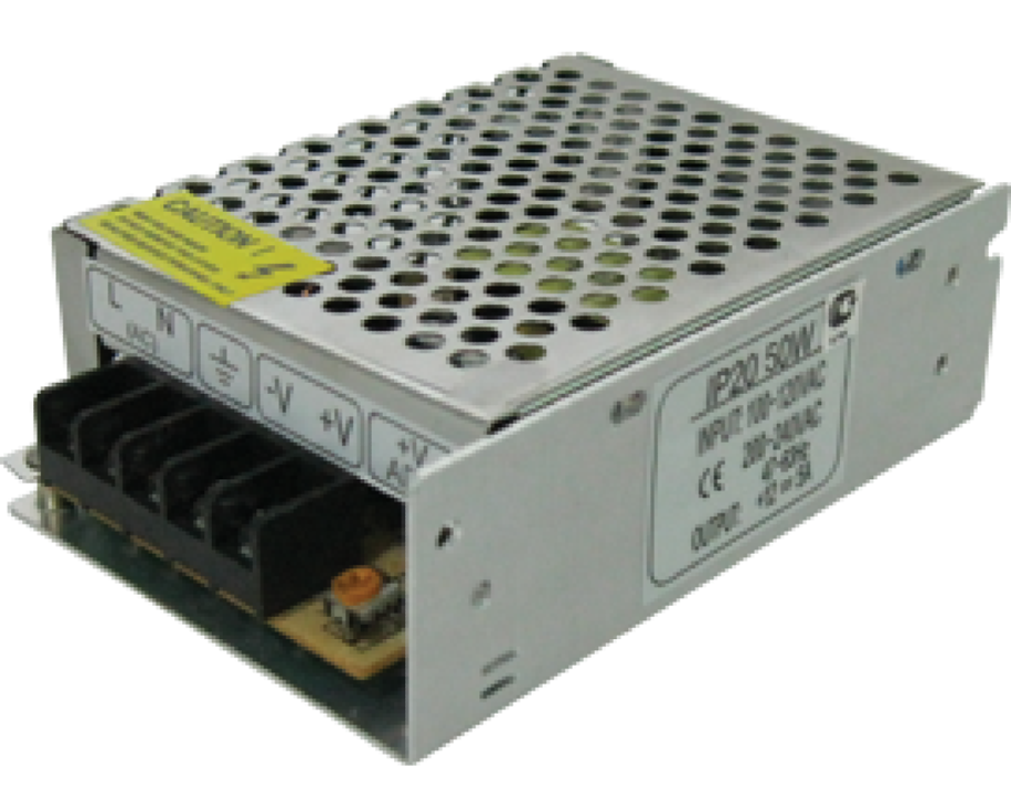 Драйвер блок питания для светодиодной ленты Ecola 220-12V 50W IP20 110х78х36мм LED