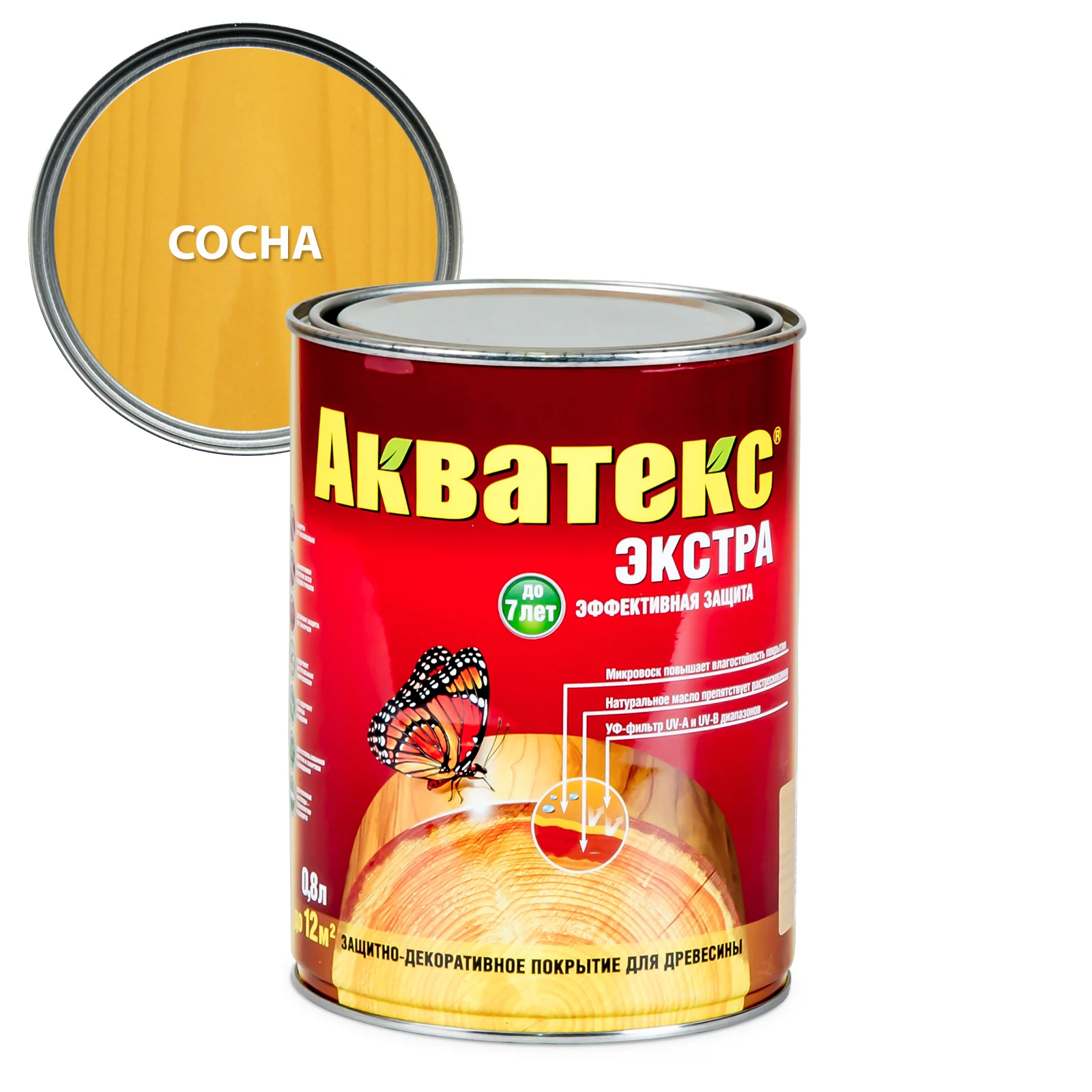 Акватекс сосна 0,8л средство для защиты