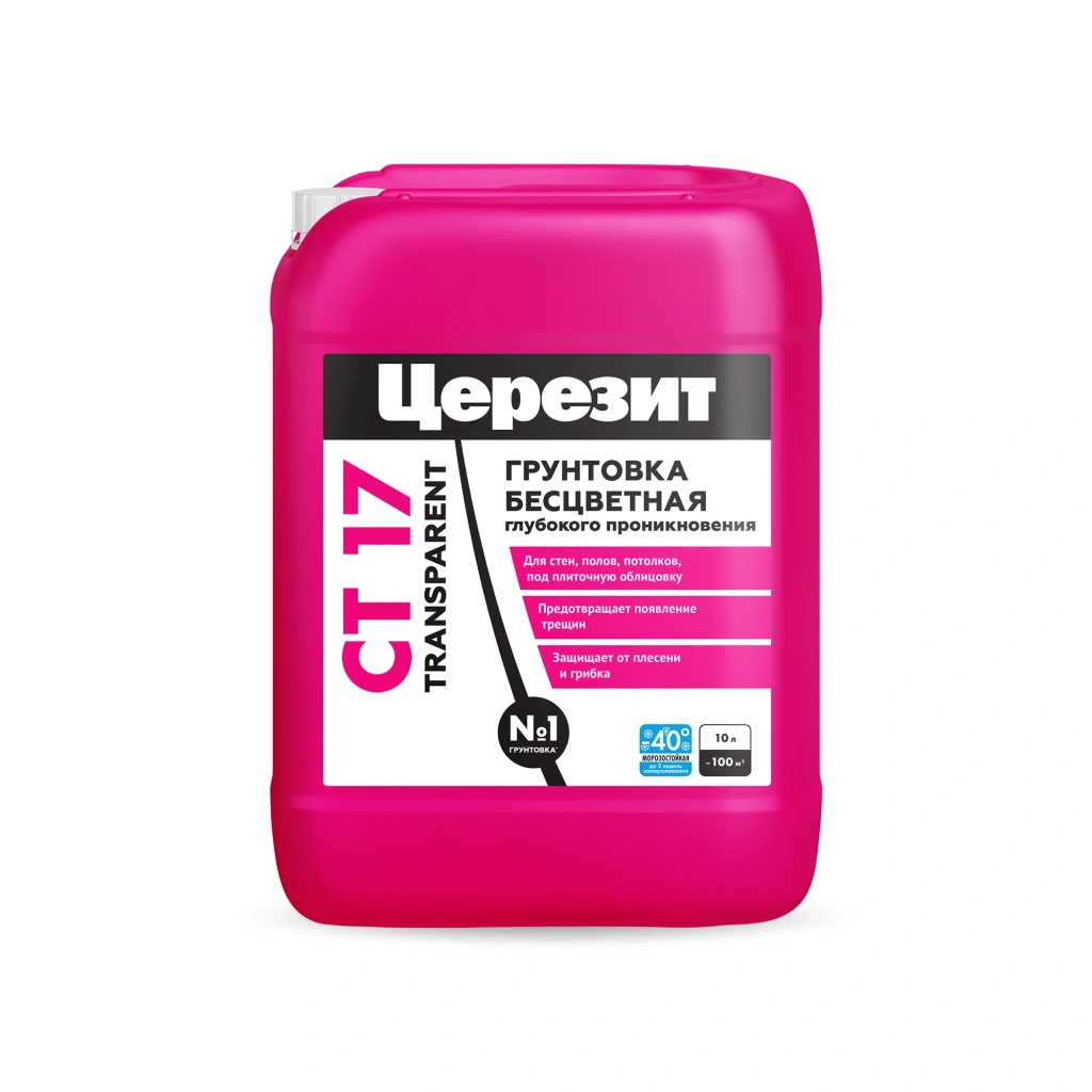 Грунт глубокого проникновения Ceresit CT17 Transparent 10л