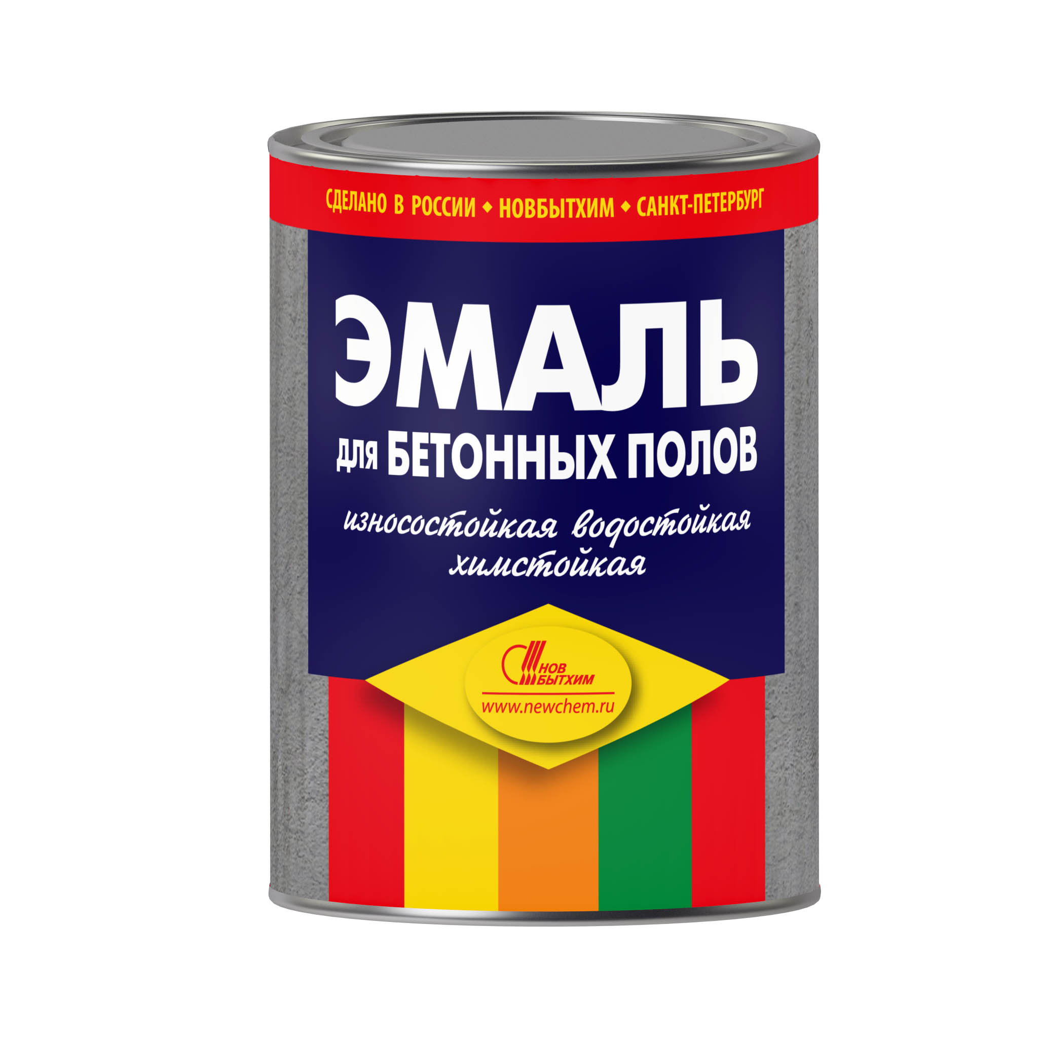 Эмаль для бетонных полов НБХ серая 3л