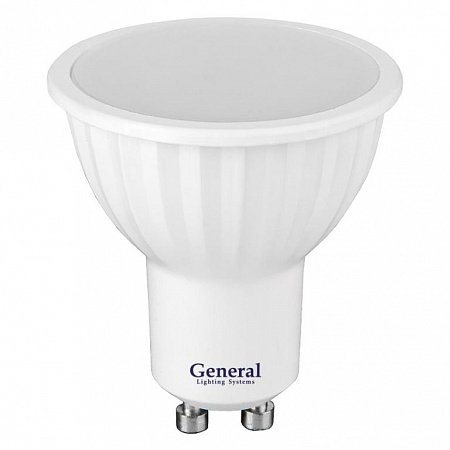 Лампа светодиодная MR16 GU10 10Вт 6500К 50х56мм пластик алюминий GLDEN-MR16-10-230-GU10-6500
