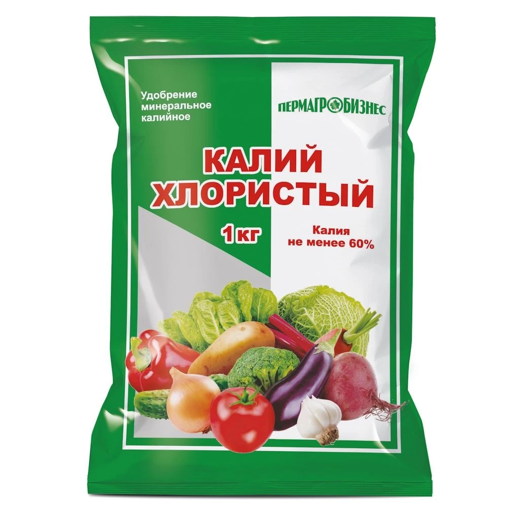 Удобрение Калий хлорид 1кг калий 40%