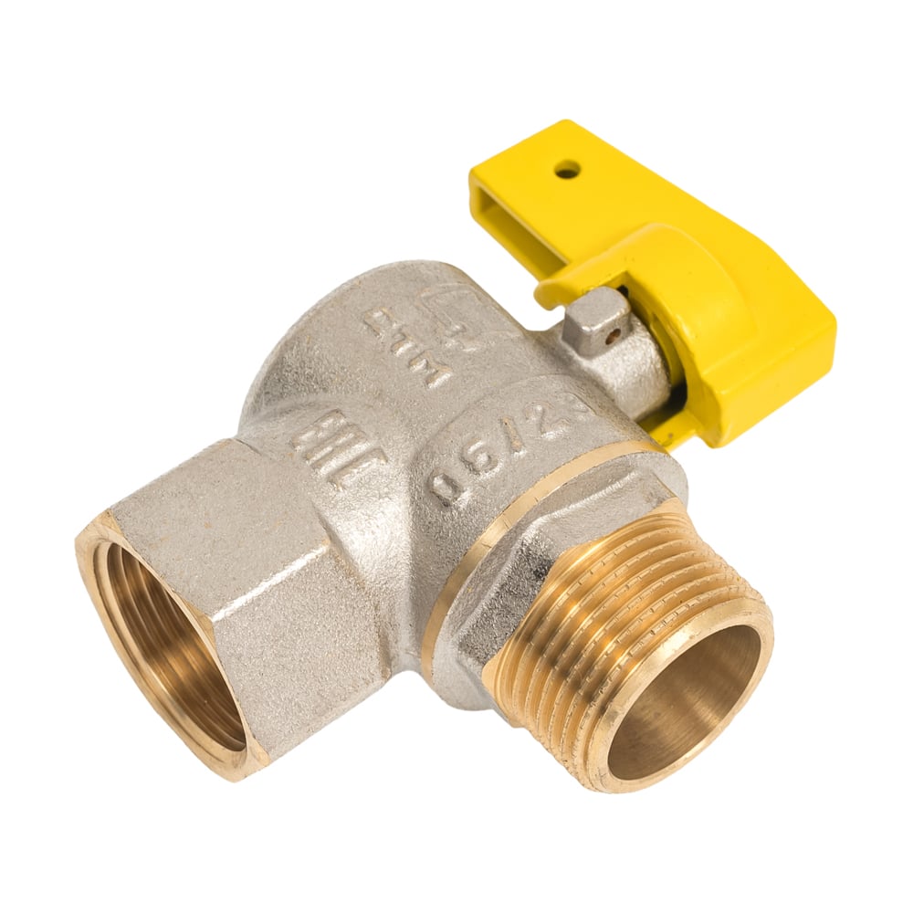 Кран шаровый для газа угловой 3/4" вн-нар г/ш бабочка CGLFMB34