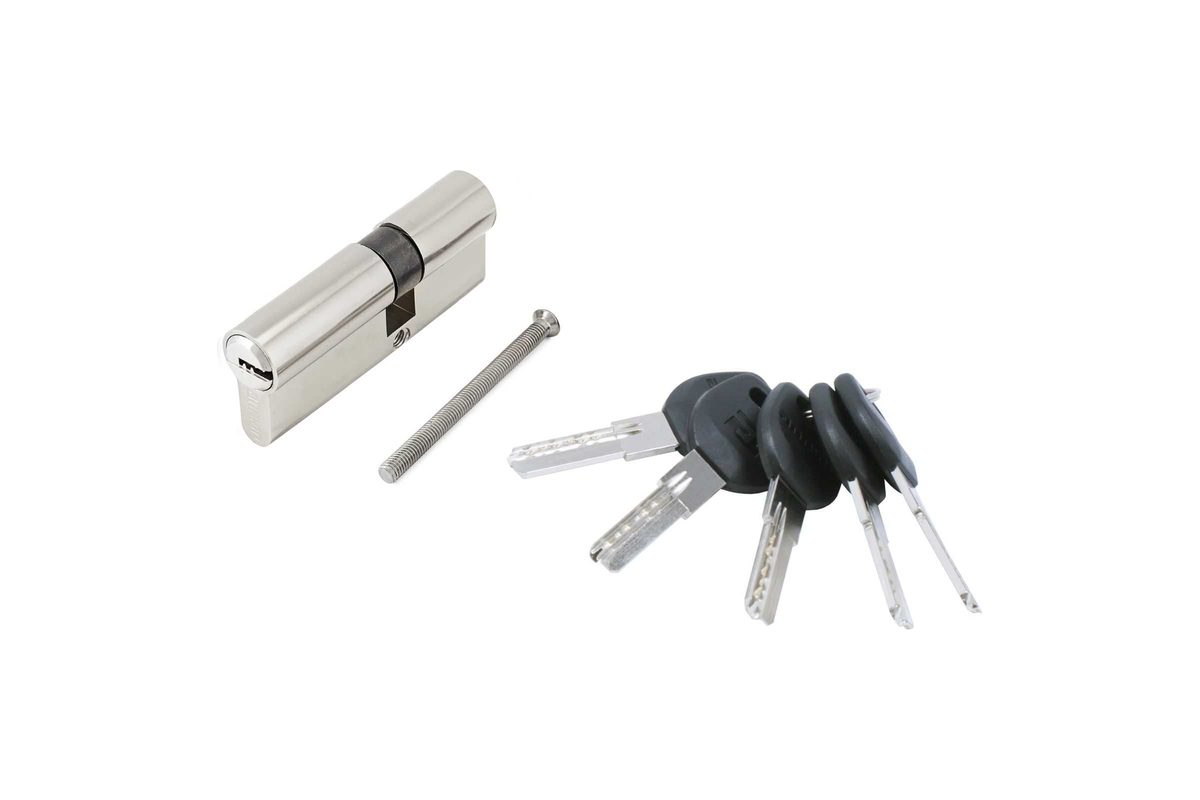 Цилиндровый механизм ALLOYR HD F 80-5K CP 30х10х40мм хром перфорированный кл