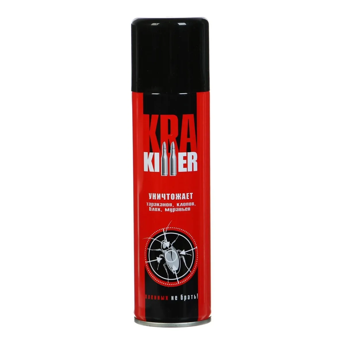 Аэрозоль KRA Killer 230мл красный для тараканов муравьёв клопов без запаха (дихлофос)