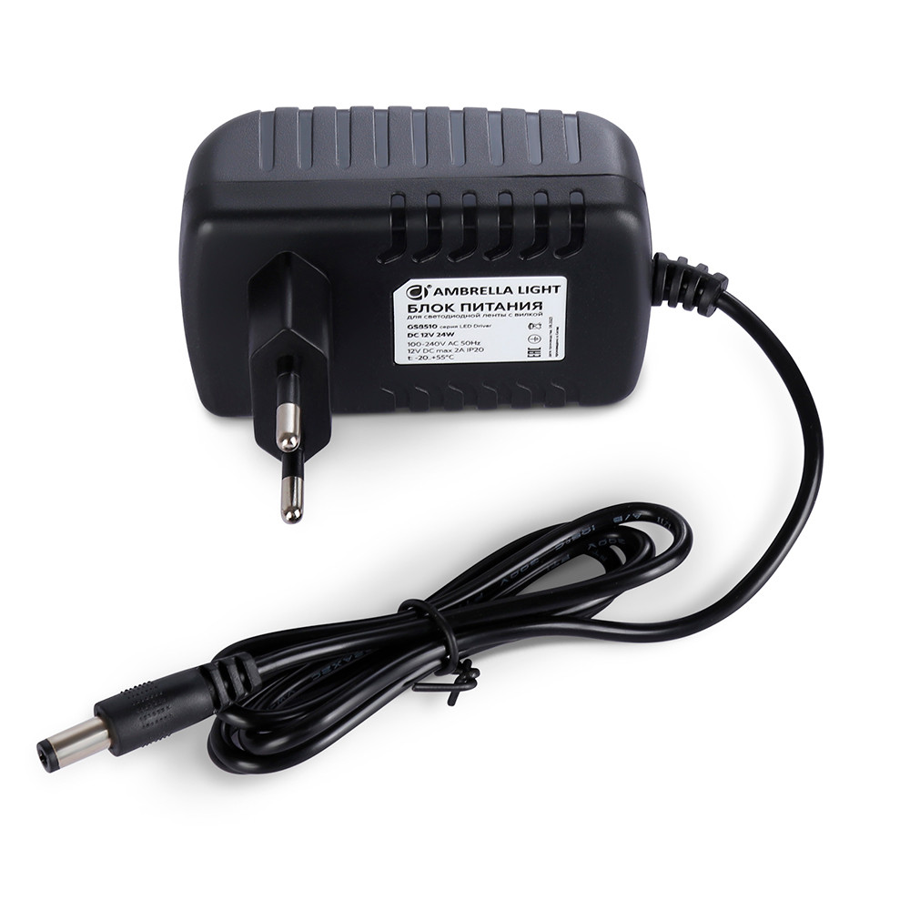 Драйвер блок питания для светодиодной ленты 12V 12W IP20 78х28х92мм 510001