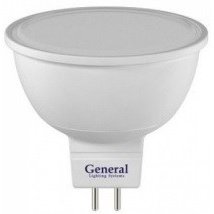 Лампа General MR16 GU5,3 7Вт 4500К 50х50мм пластик алюминий 632800