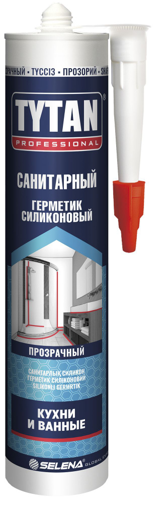 Герметик силиконовый санитарный Tytan прозрачный 280г