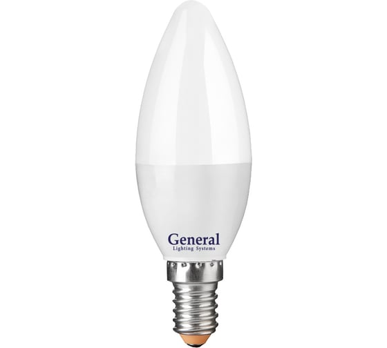 Лампа светодиодная General цоколь E14 12Вт 4500K 35х105мм пластик алюминиевый 649928