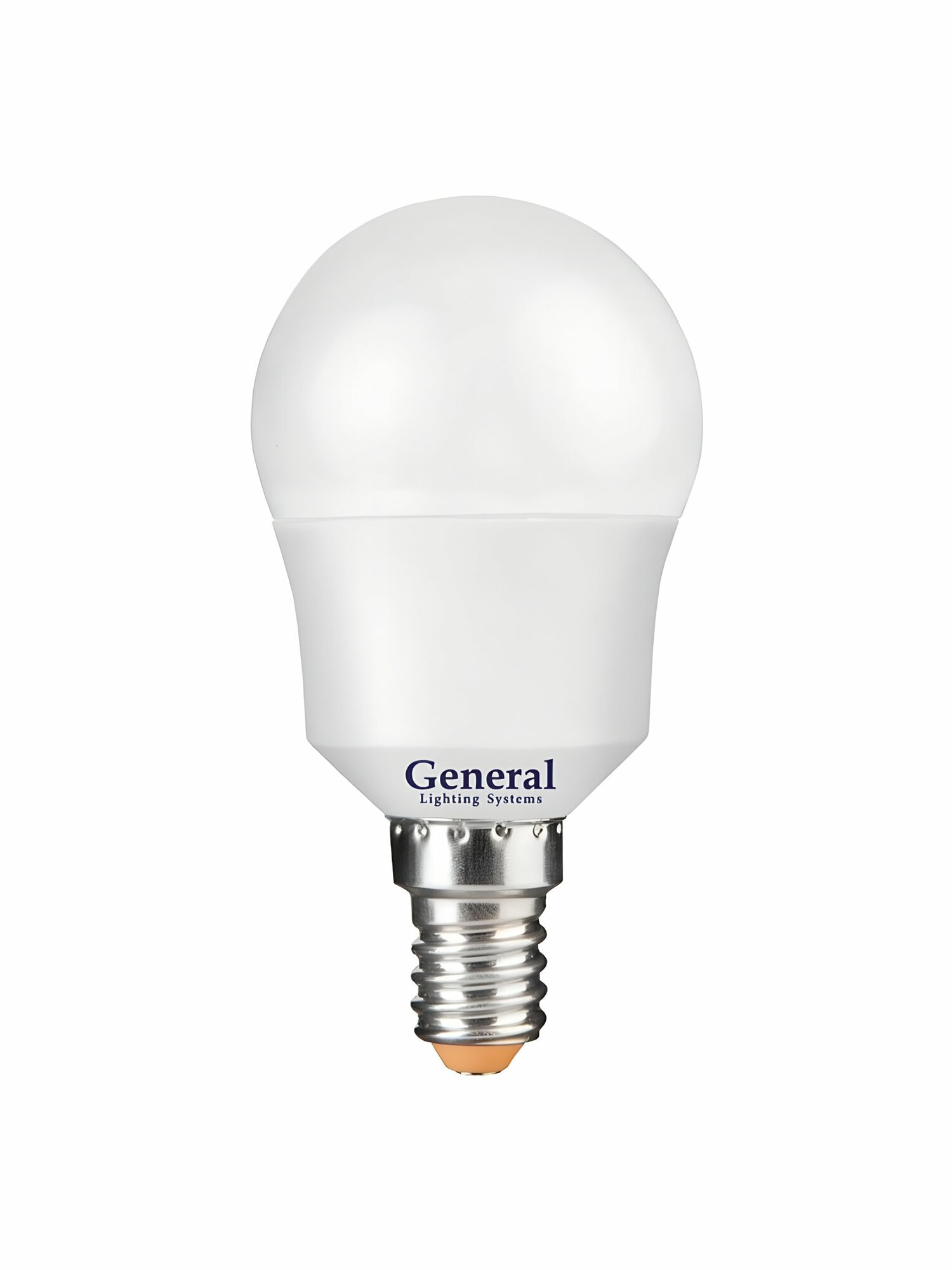 Лампа светодиодная General шар P45 E14 12Вт 6500К 45х80мм пластик алюминий 661103