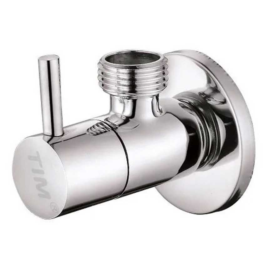 Кран для подключения сантехнических приборов 1/2"х3/4" хромированный круглый
