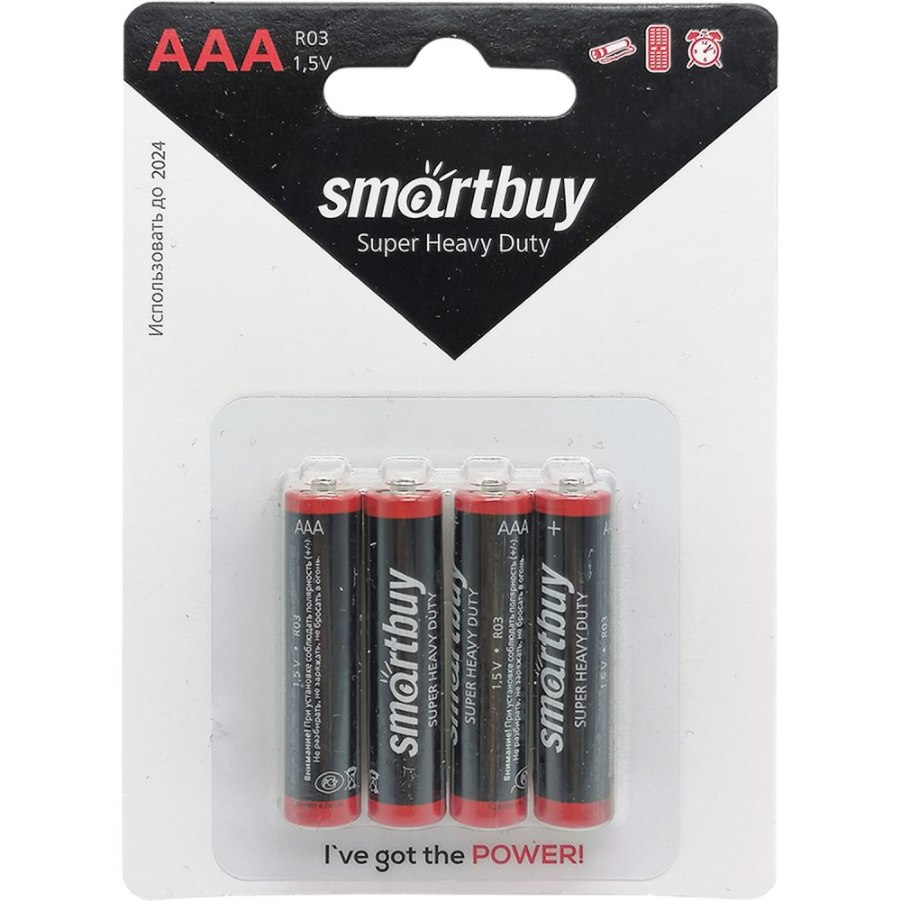 Батарейка щелочная Smartbuy R03 AAA SBBZ-3A04B