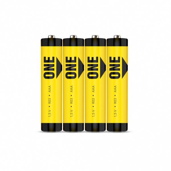Батарейка солевая Smartbuy ONE R03/4S AAA жёлтая