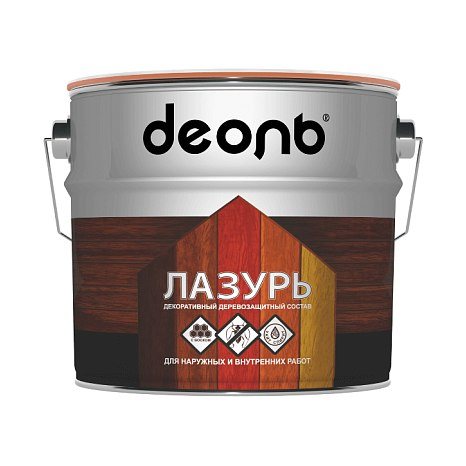 Пропитка деревозащитная Deol Лазурь орех (2,7л)