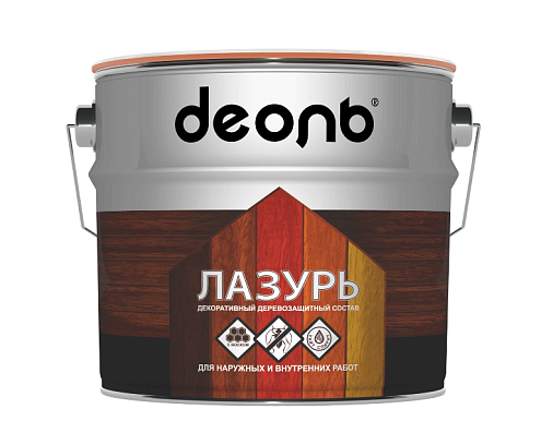 Пропитка деревозащитная Лазурь Deol орех 2,7л