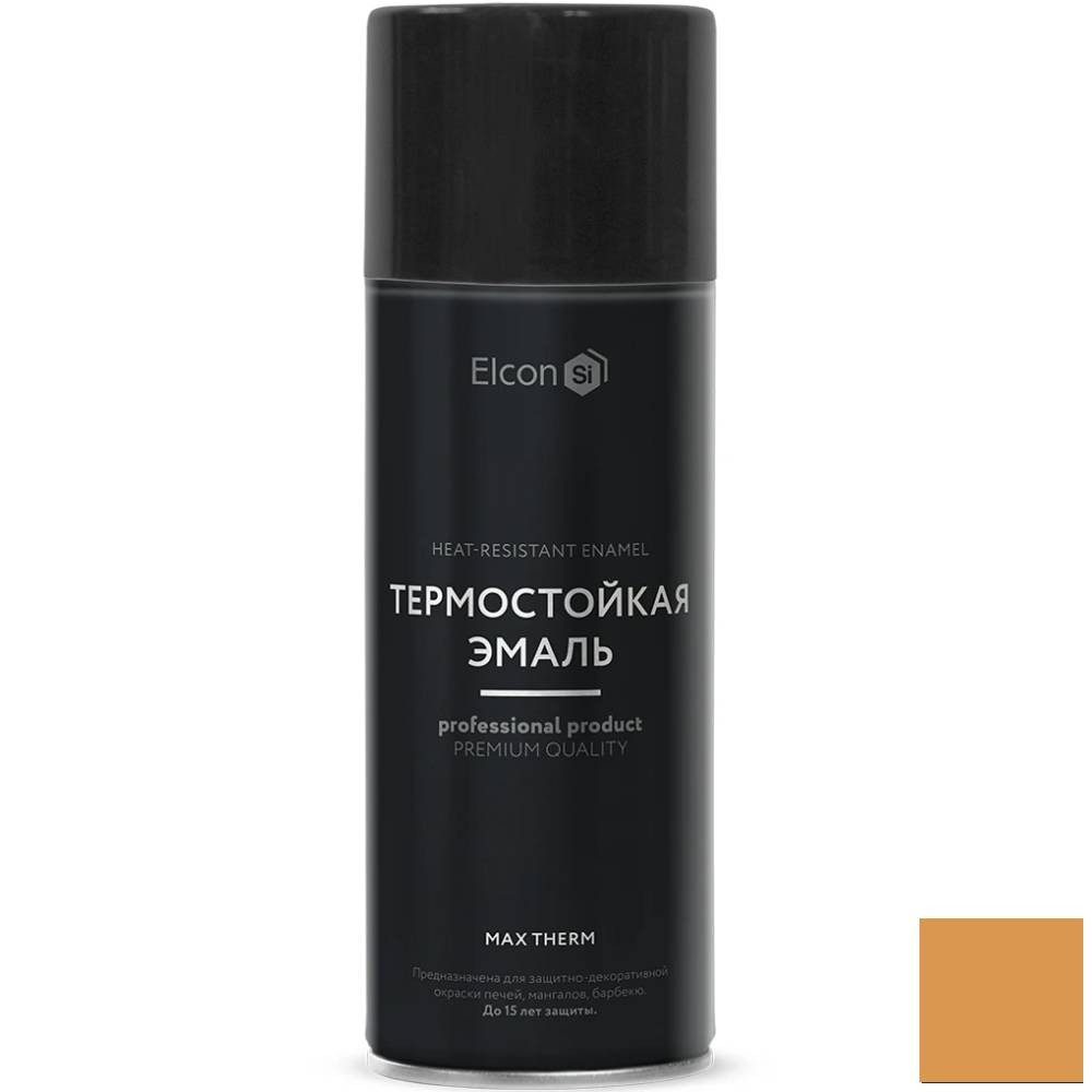 Эмаль термостойкая Elcon медная 520мл аэрозоль