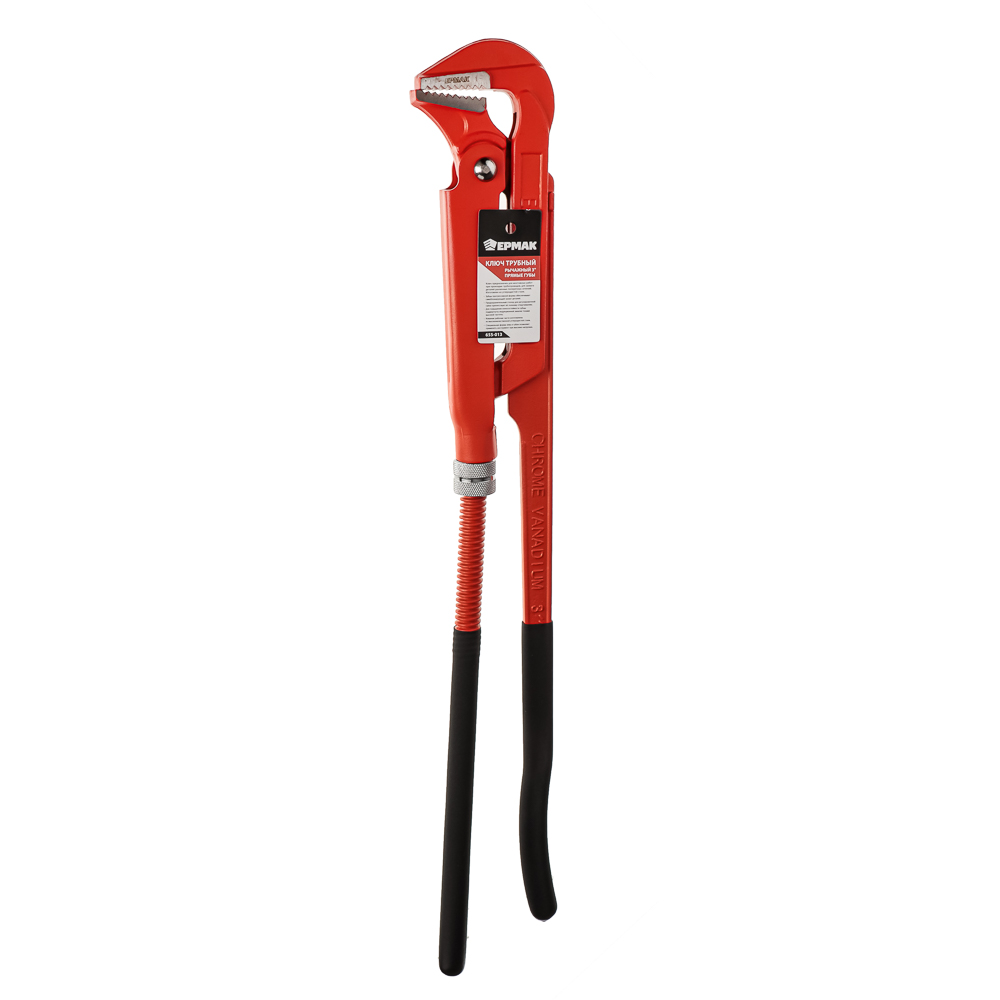 Ключ газовый 3/4" прямые губы обрезиненная рукоятка