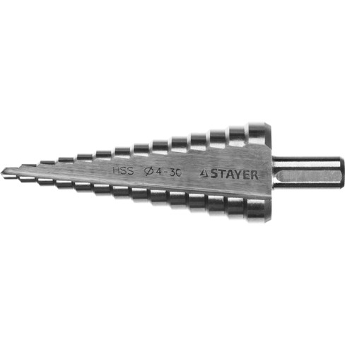 Сверло ступенчатое 4-30мм 14 ступеней STAYER