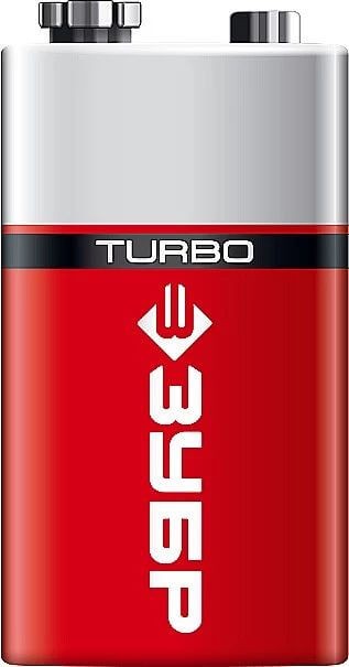 Батарейка щелочная ZUBR Turbo крона