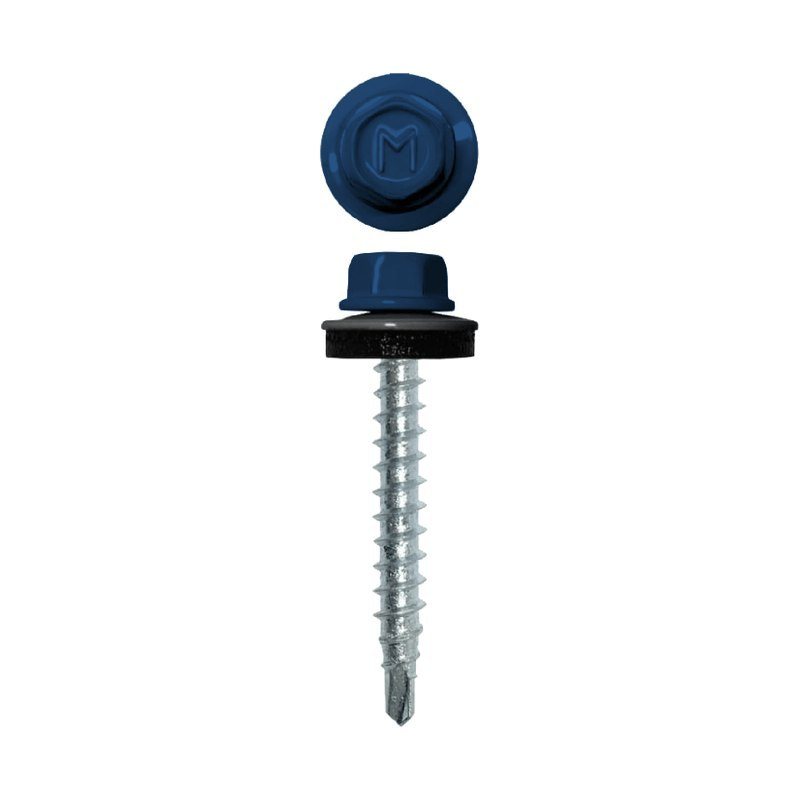 Саморез кровельный Daxmer 4,8х35 RAL 5002  сверло №1
