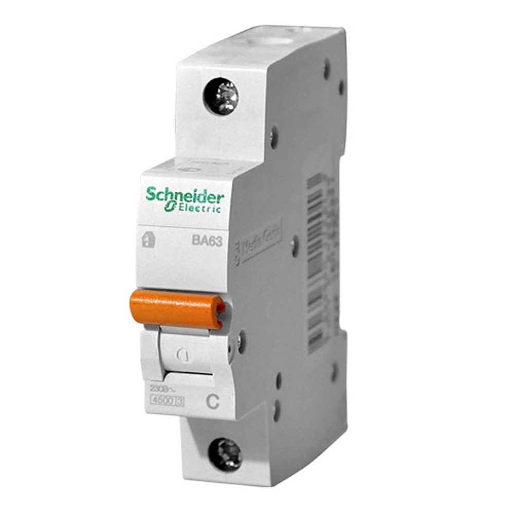 Выключатель автоматический 1П 63 А характеристика C 4,5кА Schneider Electric Domovoy