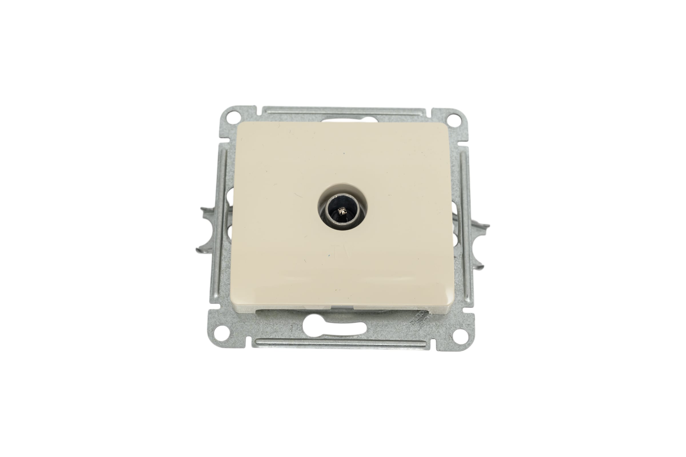 Schneider Electric Glossa Бежевый розетка ТВ 1-местная 1DB , механизм IP20 скрытая установка
