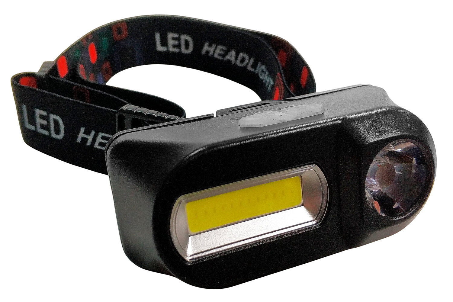 Фонарь налобный 1 ватт + 3w COB №821