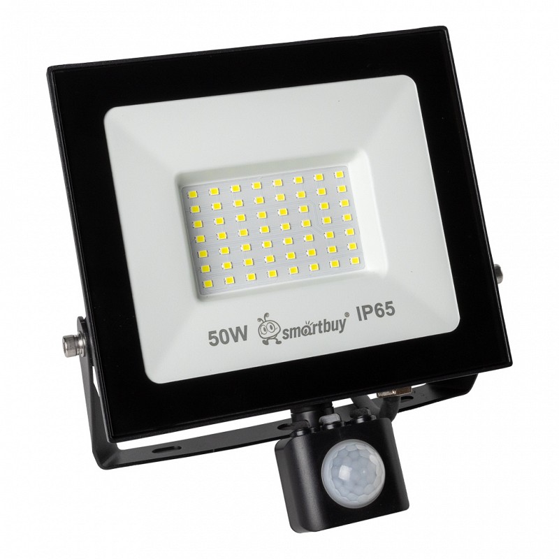 Прожектор светодиодный 50W с датчиком Smartbuy