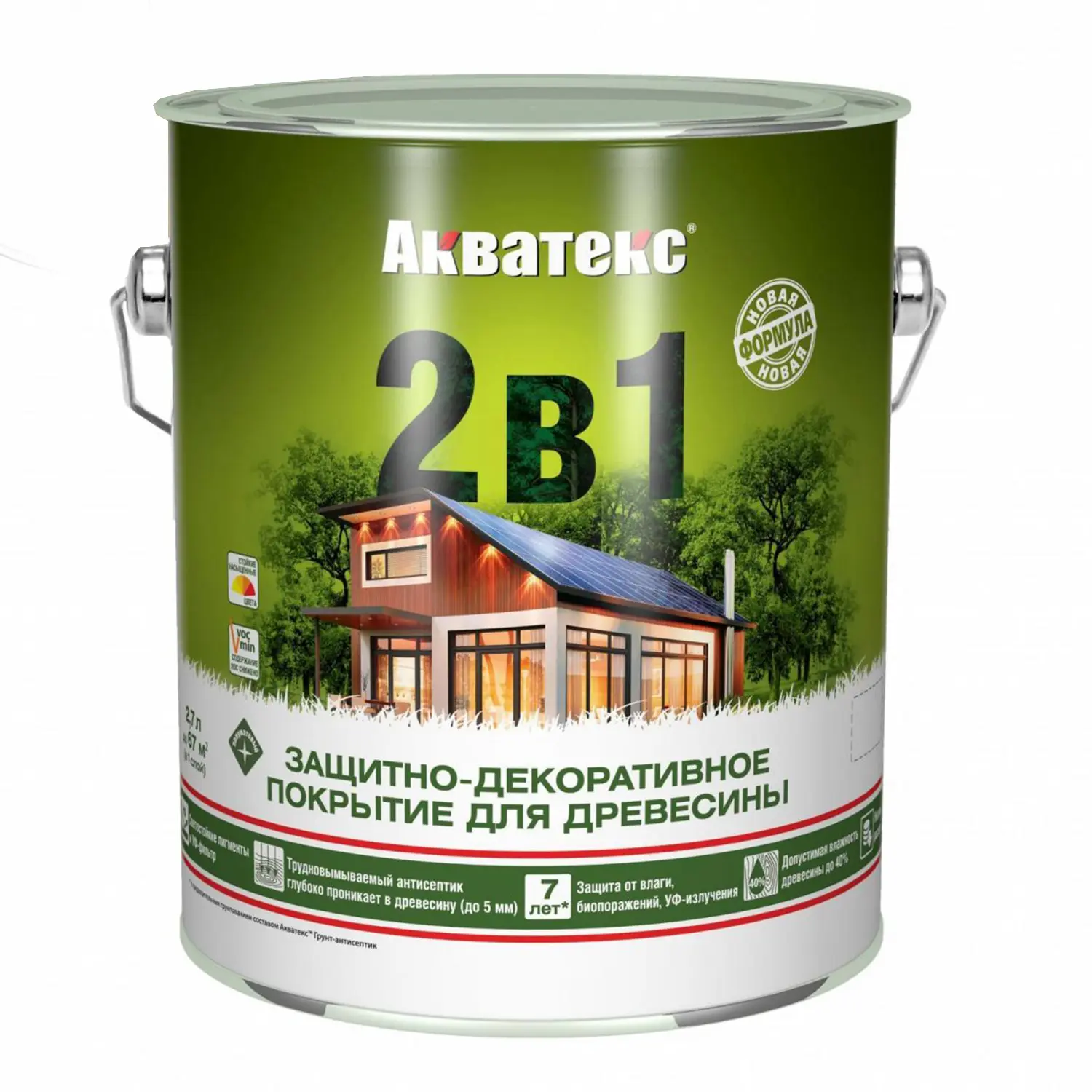 Акватекс 2в1 Палисандр 2,7л