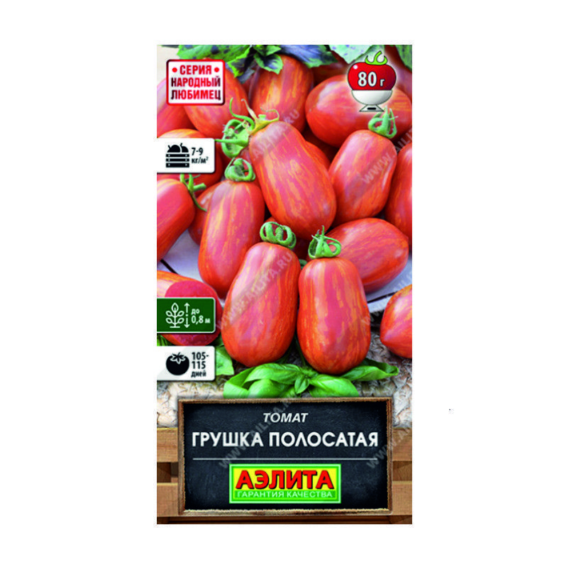 Томат Грушка полосатая 20шт Ц Аэлита