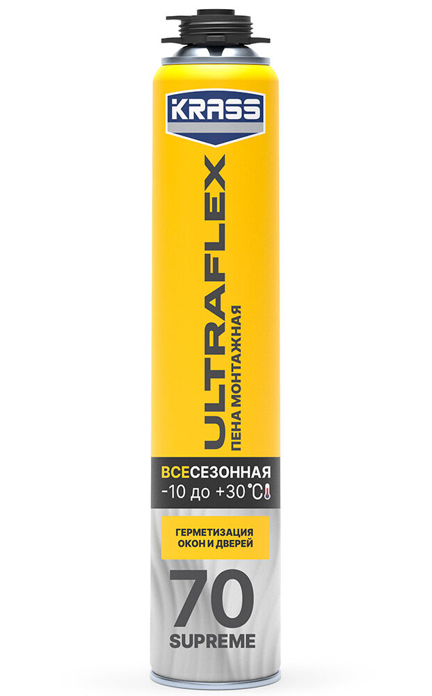 Пена монтажная всесезонная УЛЬТРАФЛЕКС 70 Supreme Prof