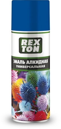 Эмаль алкидная универсальная аэрозоль 520мл REXTON синяя