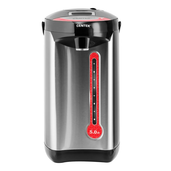 Термопот нержавеющий Centek CT-0082 Black 5л 750Вт 3 способа подачи воды
