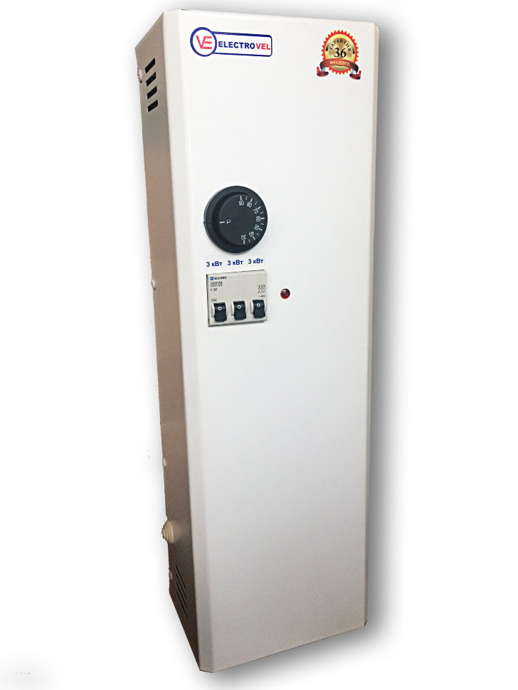 Котел водяной электрический для отопления ElectroVel 4,5кВт 220В клав.