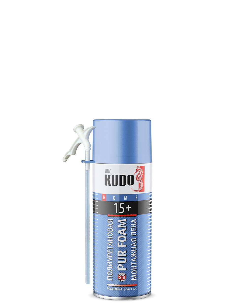 KUDO HOME 15+ пена монтажный бытовая всесезонный 520 мл