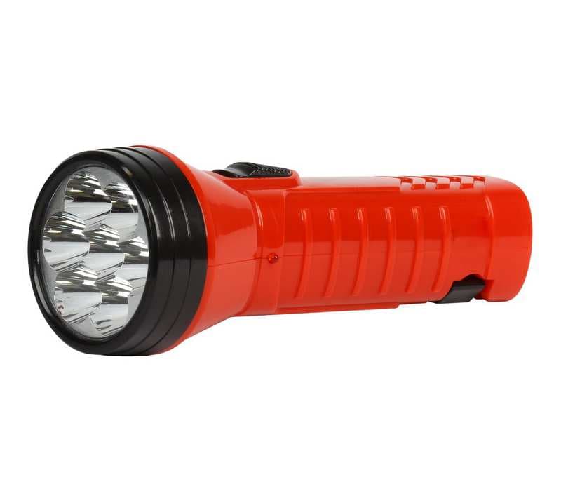 Фонарь аккумуляторный Smartbuy SBF-93-R, 4 LED, светодиодный, красный, 2 режима
